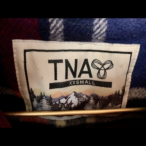 Aritzia TNA Red Wool Paddington Jacket XXS - Picture 7 of 7